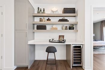 Built-in wine cooler*